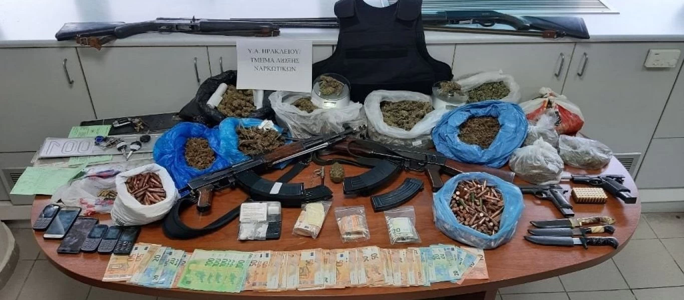 Έτοιμοι για... πόλεμο πατέρας και γιος στην Κρήτη: Είχαν 1.500 σφαίρες για τα δύο AK-47 τους